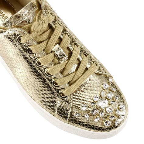 michael kors knit sneakers gold|zappos Michael Kors sneakers.